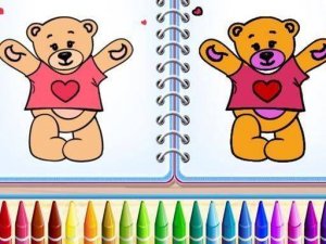 Teddy Bear Coloring Art