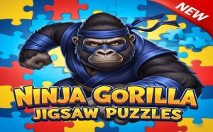 Ninja Gorilla Jigsaw Puzzles Online Game